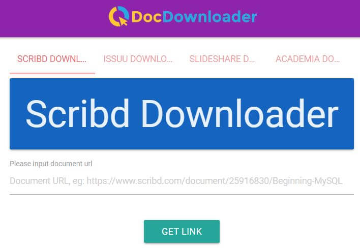 DocDownloader - Scribd Downloader Gratis