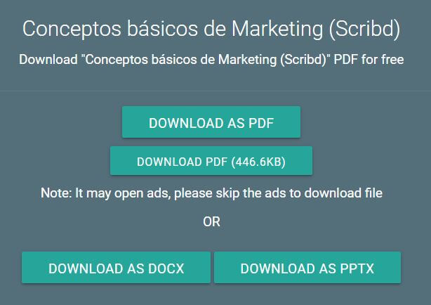 Download as PDF, DOCx, PPTx