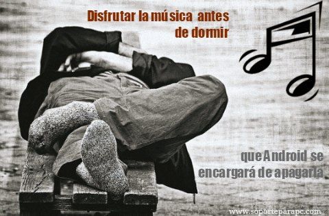 como apagar musica android automaticamente