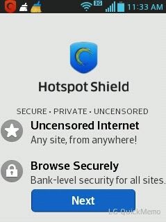 hotspotshield en android